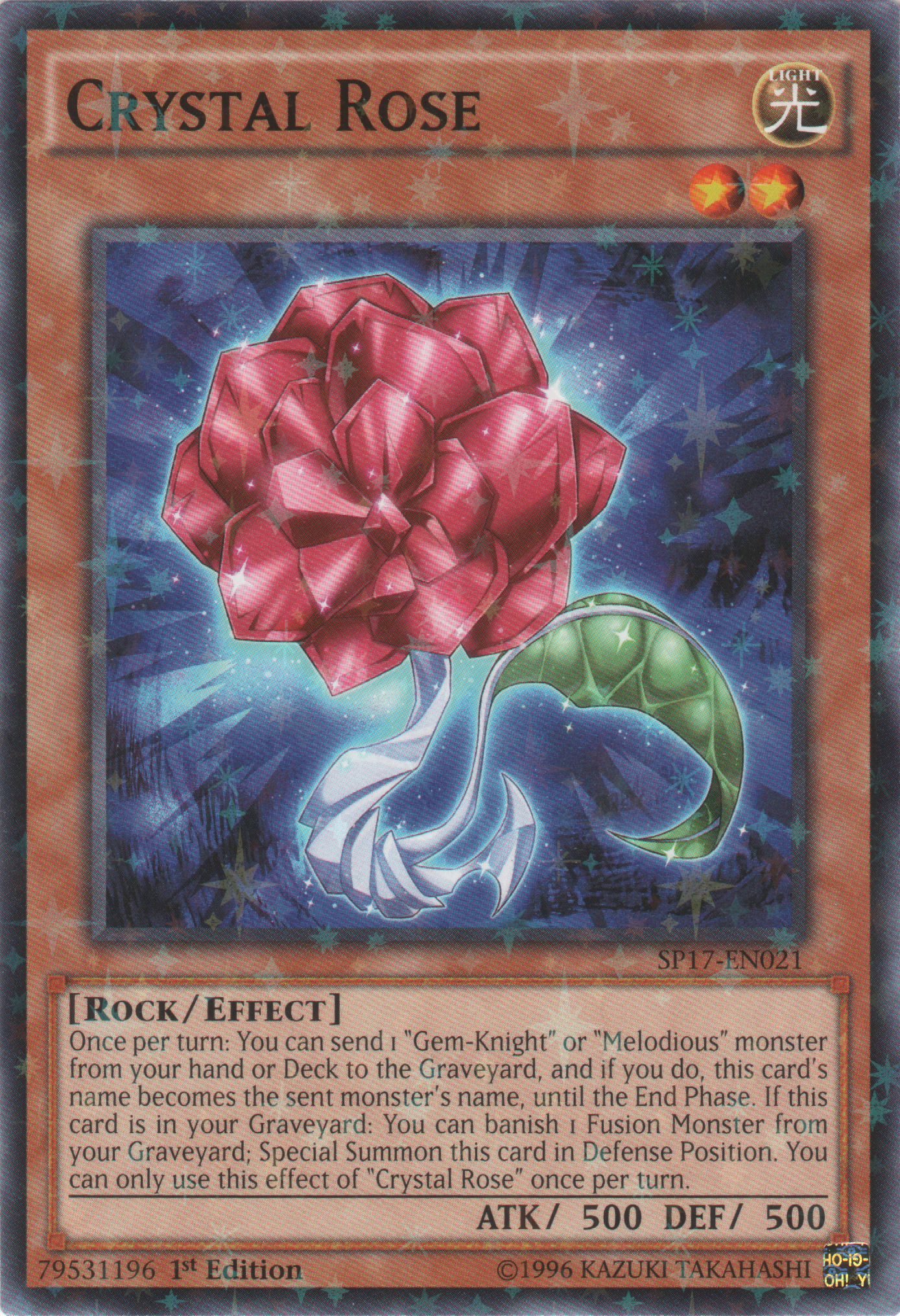 Crystal Rose (Starfoil) [SP17-EN021] Starfoil Rare | Jomio and Rueliete's Cards and Comics