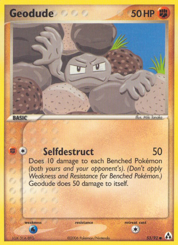 Geodude (53/92) [EX: Legend Maker] | Jomio and Rueliete's Cards and Comics