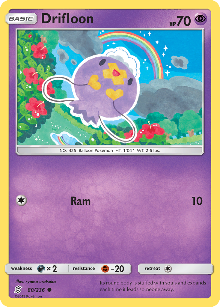 Drifloon (80/236) [Sun & Moon: Unified Minds] | Jomio and Rueliete's Cards and Comics
