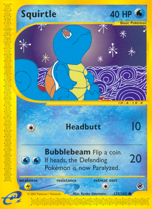Squirtle (132/165) [Expedition: Base Set] | Jomio and Rueliete's Cards and Comics
