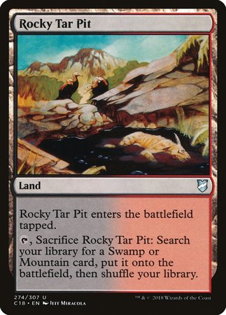 Rocky Tar Pit [Commander 2018] | Jomio and Rueliete's Cards and Comics