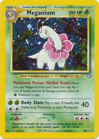 Meganium (10/111) [Neo Genesis Unlimited] | Jomio and Rueliete's Cards and Comics