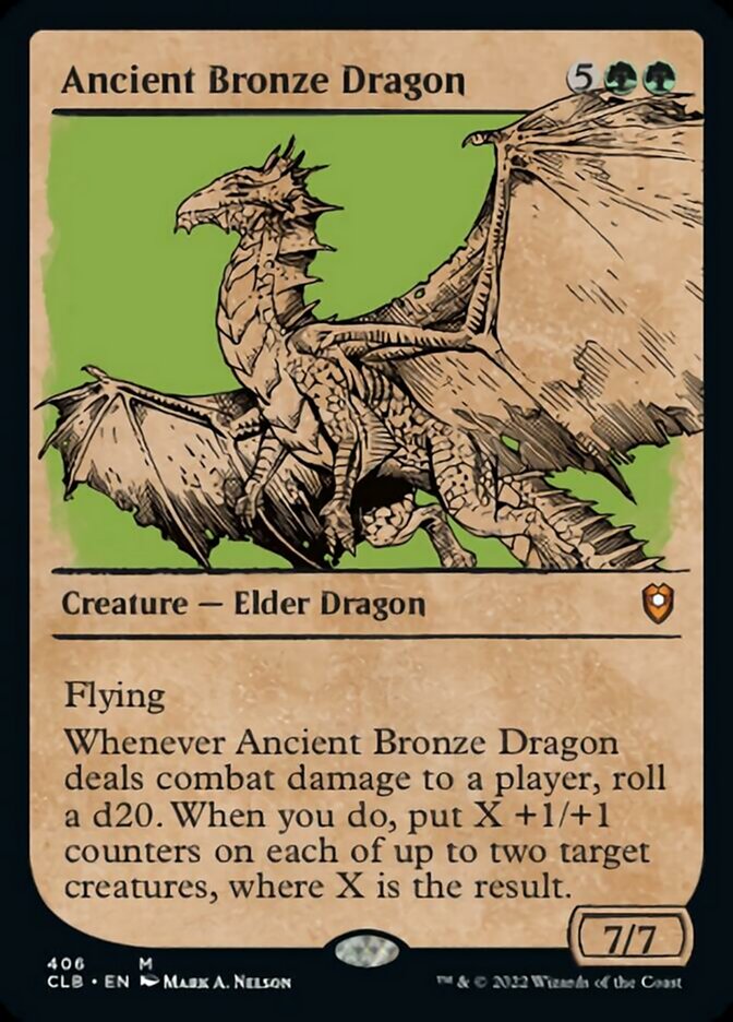 Ancient Bronze Dragon (Showcase) [Commander Legends: Battle for Baldur's Gate] | Jomio and Rueliete's Cards and Comics