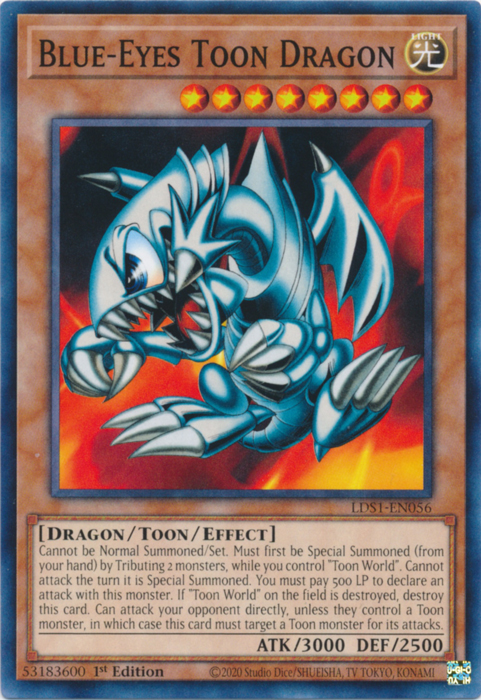 Blue-Eyes Toon Dragon [LDS1-EN056] Common | Jomio and Rueliete's Cards and Comics
