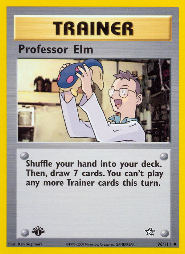 Professor Elm (96/111) [Neo Genesis 1st Edition] | Jomio and Rueliete's Cards and Comics