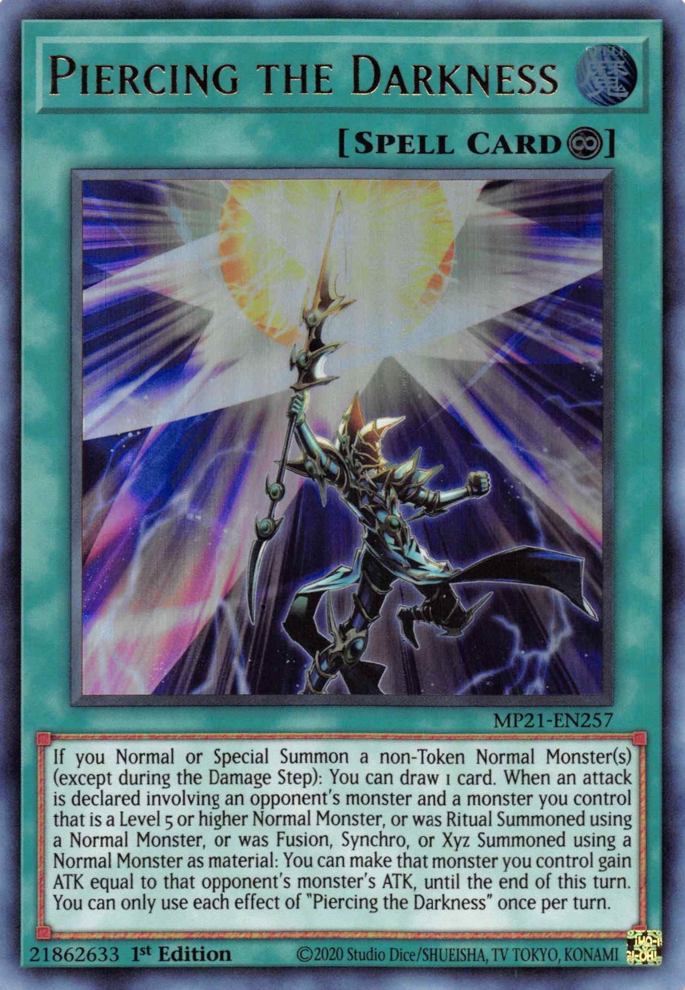 Piercing the Darkness [MP21-EN257] Ultra Rare | Jomio and Rueliete's Cards and Comics