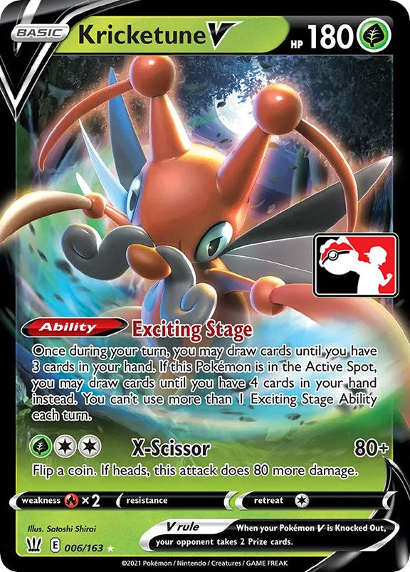 Kricketune V (006/163) [Prize Pack Series One] | Jomio and Rueliete's Cards and Comics