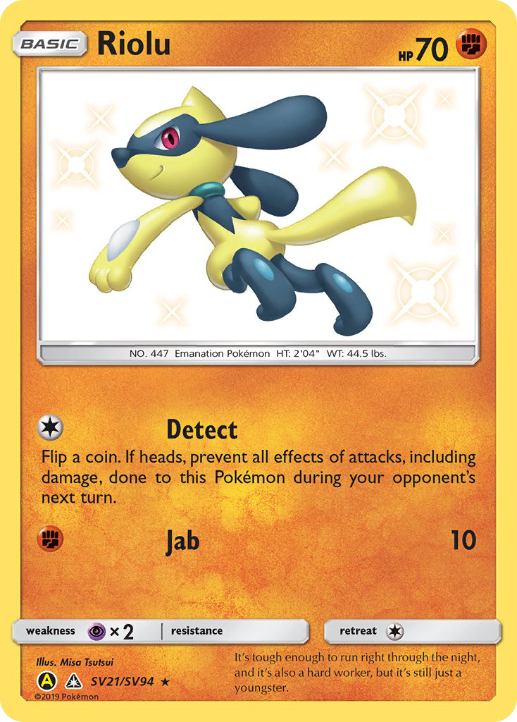 Riolu (SV21/SV94) [Sun & Moon: Hidden Fates - Shiny Vault] | Jomio and Rueliete's Cards and Comics
