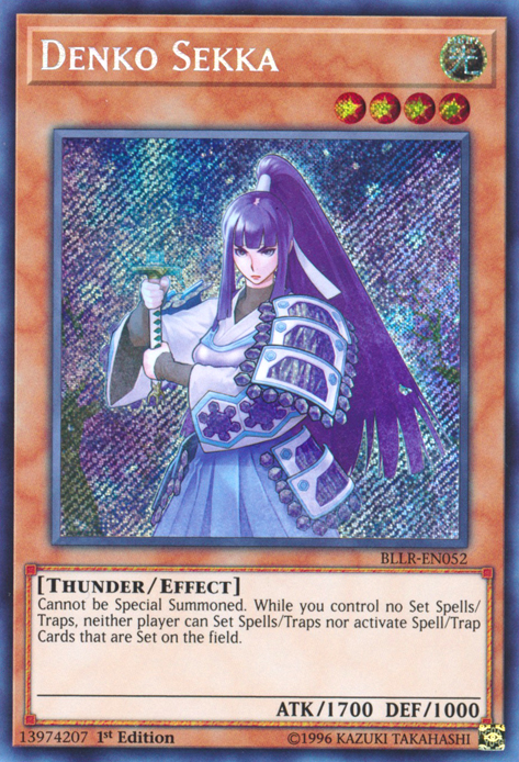 Denko Sekka [BLLR-EN052] Secret Rare | Jomio and Rueliete's Cards and Comics