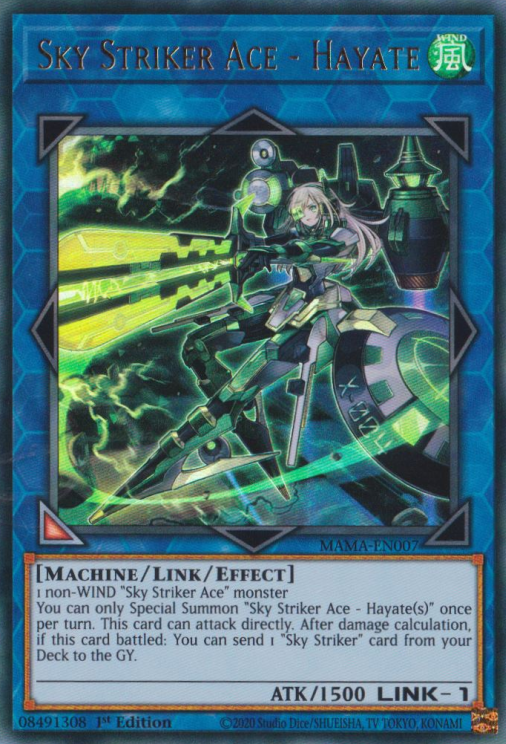 Sky Striker Ace - Hayate [MAMA-EN007] Ultra Rare | Jomio and Rueliete's Cards and Comics