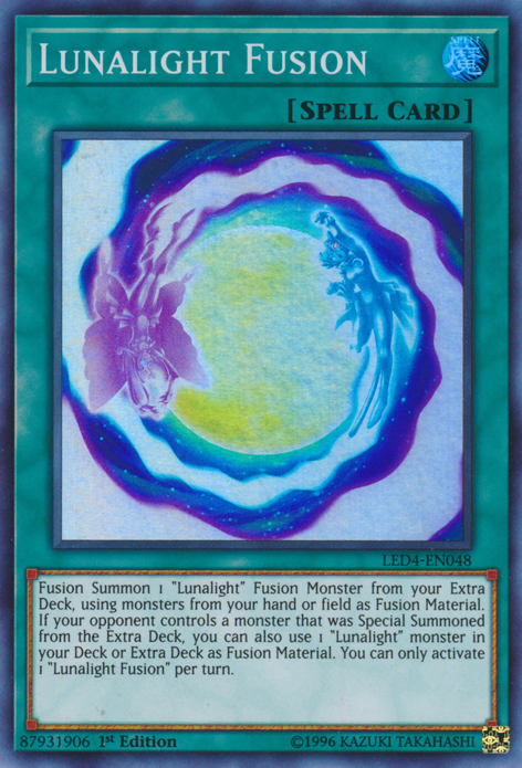 Lunalight Fusion [LED4-EN048] Super Rare | Jomio and Rueliete's Cards and Comics