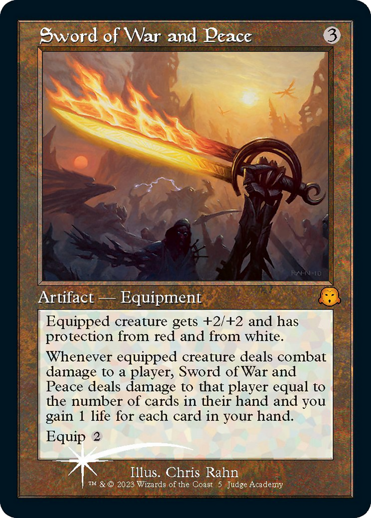 Sword of War and Peace (Retro) [Judge Gift Cards 2023] | Jomio and Rueliete's Cards and Comics