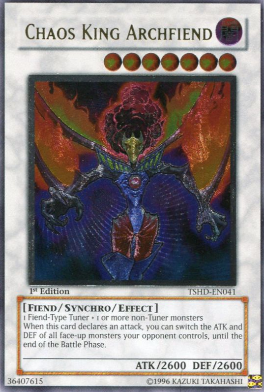 Chaos King Archfiend (UTR) [TSHD-EN041] Ultimate Rare | Jomio and Rueliete's Cards and Comics