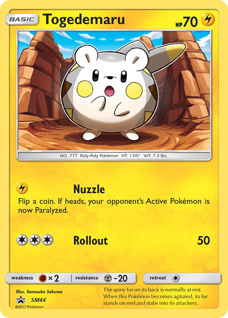 Togedemaru (SM44) [Sun & Moon: Black Star Promos] | Jomio and Rueliete's Cards and Comics
