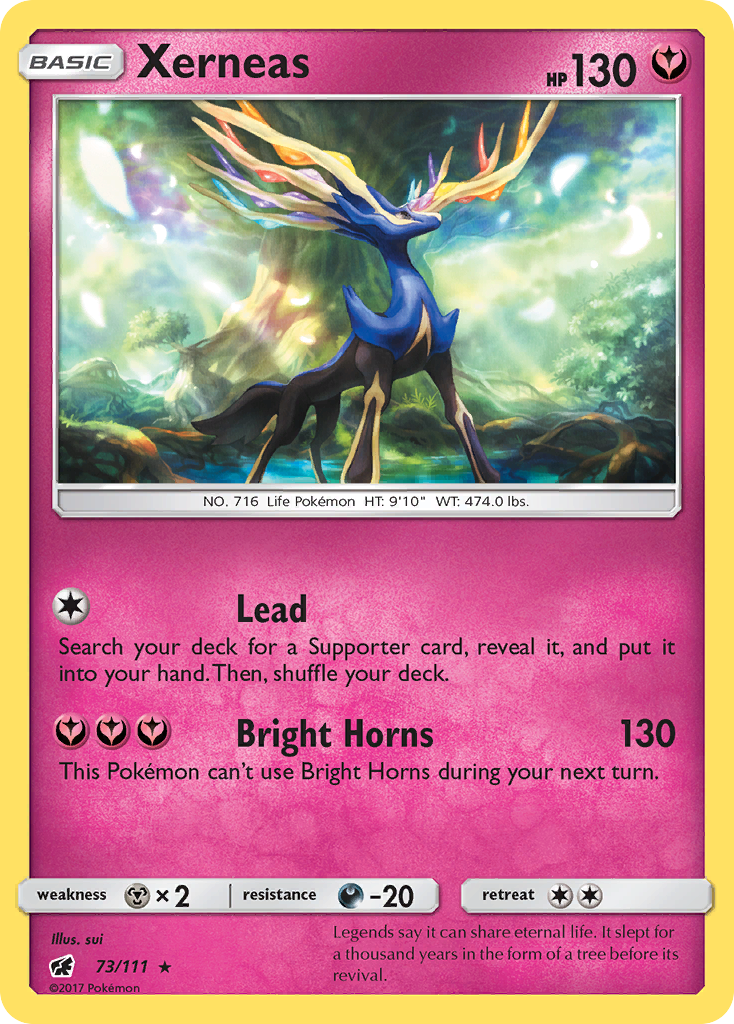 Xerneas (73/111) [Sun & Moon: Crimson Invasion] | Jomio and Rueliete's Cards and Comics