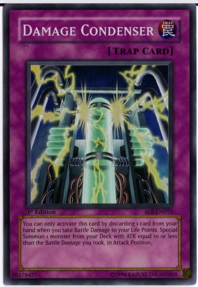 Damage Condenser [SOI-EN052] Super Rare | Jomio and Rueliete's Cards and Comics