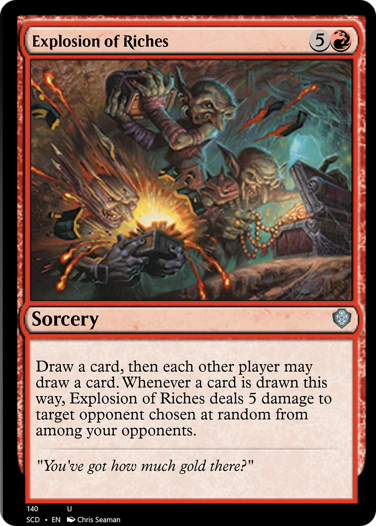 Explosion of Riches [Starter Commander Decks] | Jomio and Rueliete's Cards and Comics