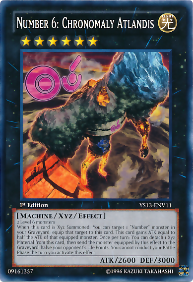 Number 6: Chronomaly Atlandis [YS13-ENV11] Common | Jomio and Rueliete's Cards and Comics