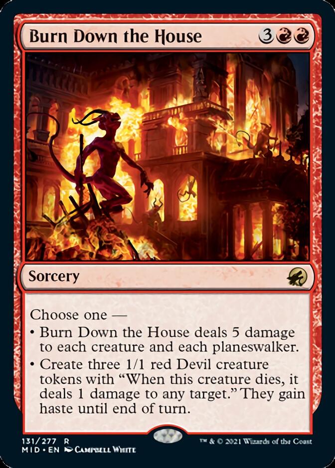 Burn Down the House [Innistrad: Midnight Hunt] | Jomio and Rueliete's Cards and Comics