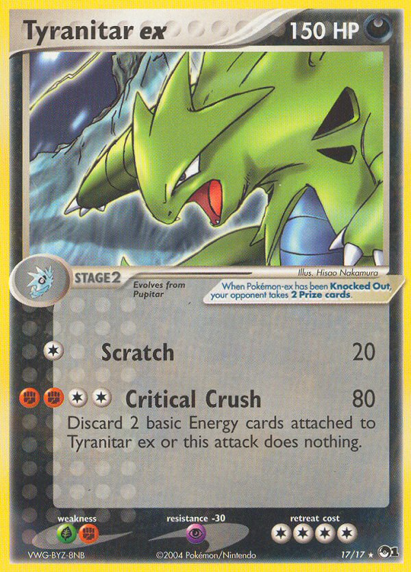 Tyranitar ex (17/17) [POP Series 1] | Jomio and Rueliete's Cards and Comics