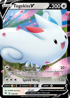 Togekiss V (140/185) [Sword & Shield: Vivid Voltage] | Jomio and Rueliete's Cards and Comics