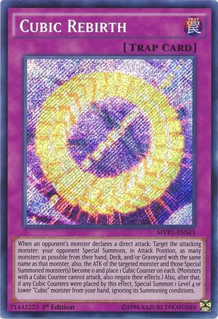 Cubic Rebirth [MVP1-ENS43] Secret Rare | Jomio and Rueliete's Cards and Comics