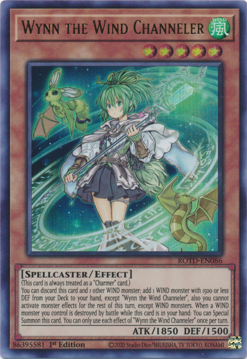 Wynn the Wind Channeler [ROTD-EN086] Ultra Rare | Jomio and Rueliete's Cards and Comics