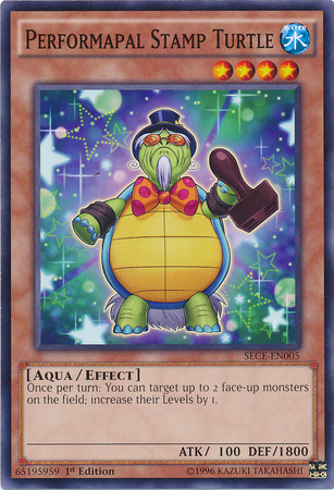 Performapal Stamp Turtle [SECE-EN005] Common | Jomio and Rueliete's Cards and Comics