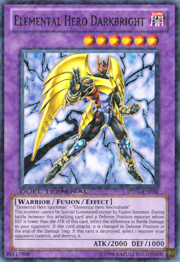 Elemental Hero Darkbright [DT04-EN036] Common | Jomio and Rueliete's Cards and Comics