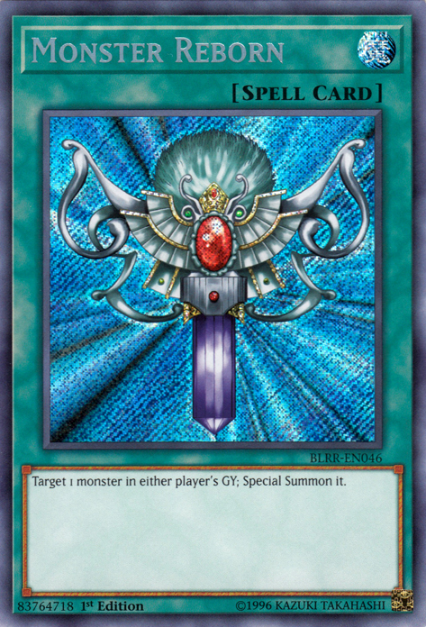 Monster Reborn [BLRR-EN046] Secret Rare | Jomio and Rueliete's Cards and Comics