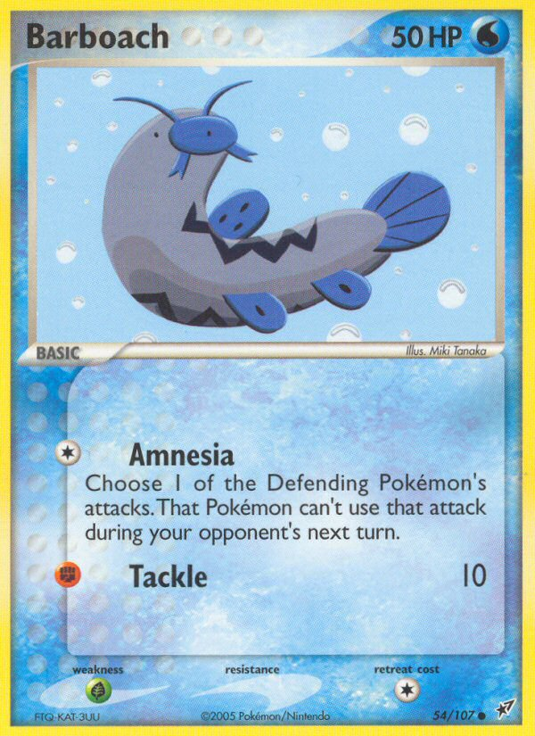 Barboach (54/107) [EX: Deoxys] | Jomio and Rueliete's Cards and Comics