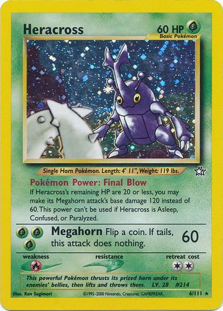 Heracross (6/111) [Neo Genesis Unlimited] | Jomio and Rueliete's Cards and Comics