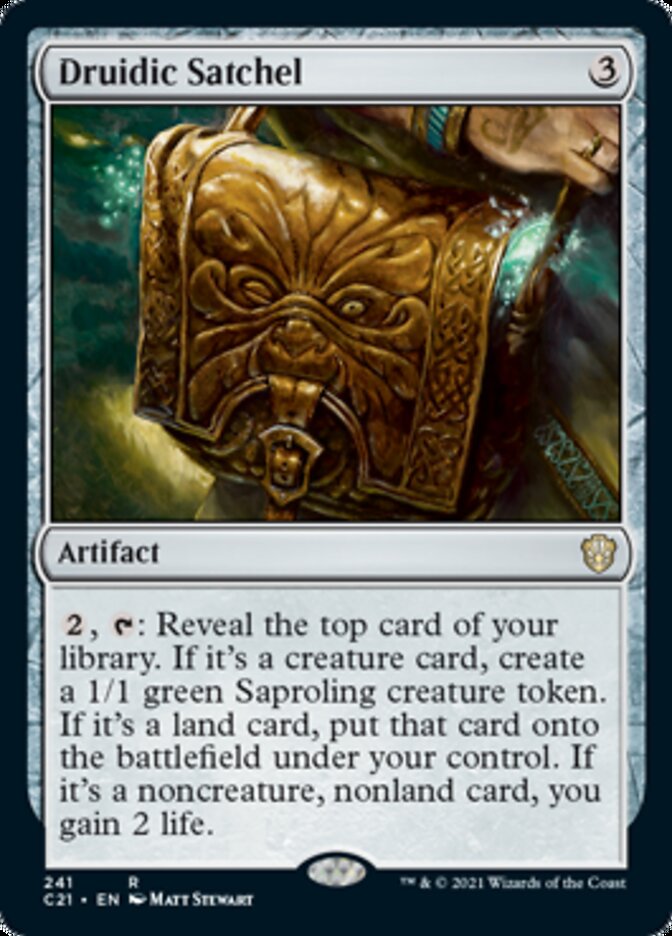 Druidic Satchel [Commander 2021] | Jomio and Rueliete's Cards and Comics