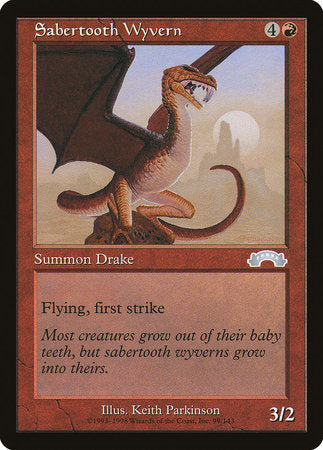 Sabertooth Wyvern [Exodus] | Jomio and Rueliete's Cards and Comics