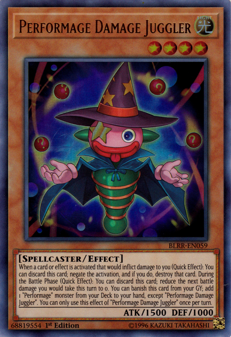 Performage Damage Juggler [BLRR-EN059] Ultra Rare | Jomio and Rueliete's Cards and Comics