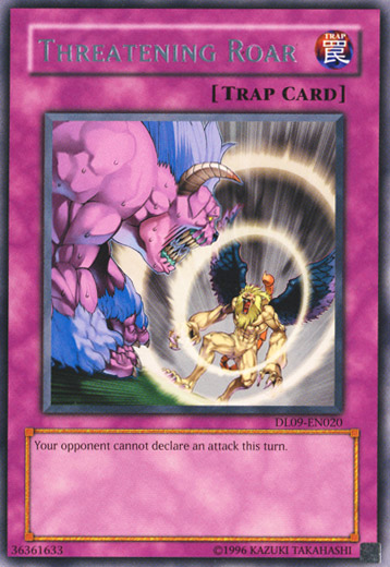Threatening Roar (Silver) [DL09-EN020] Rare | Jomio and Rueliete's Cards and Comics