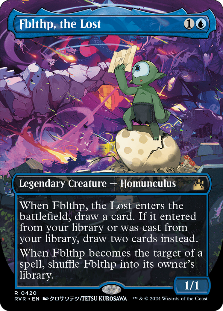 Fblthp, the Lost (Anime Borderless) [Ravnica Remastered] | Jomio and Rueliete's Cards and Comics