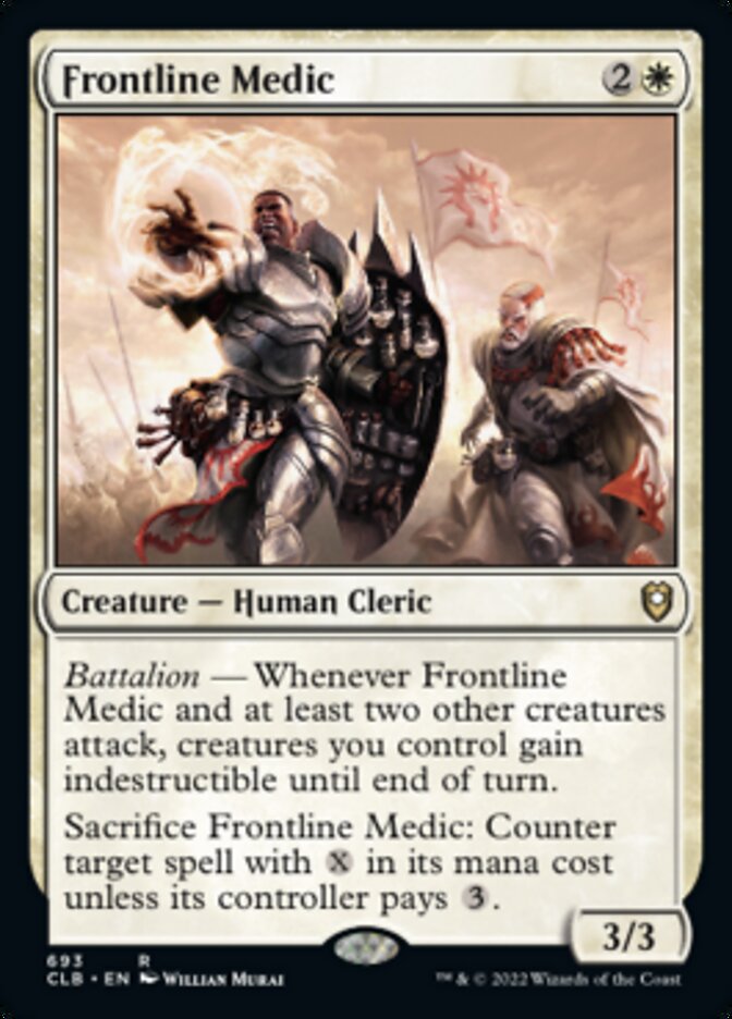 Frontline Medic [Commander Legends: Battle for Baldur's Gate] | Jomio and Rueliete's Cards and Comics
