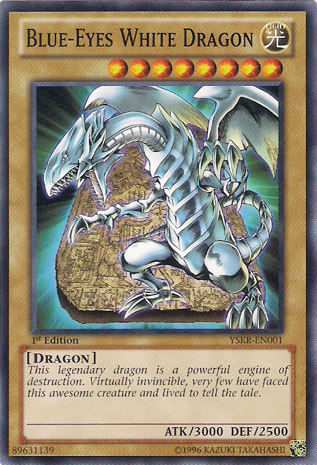 Blue-Eyes White Dragon [YSKR-EN001] Common | Jomio and Rueliete's Cards and Comics