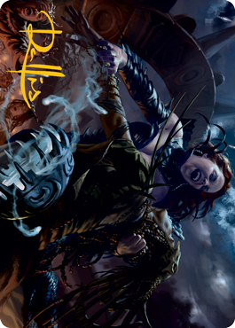Olivia's Midnight Ambush Art Card (Gold-Stamped Signature) [Innistrad: Midnight Hunt Art Series] | Jomio and Rueliete's Cards and Comics