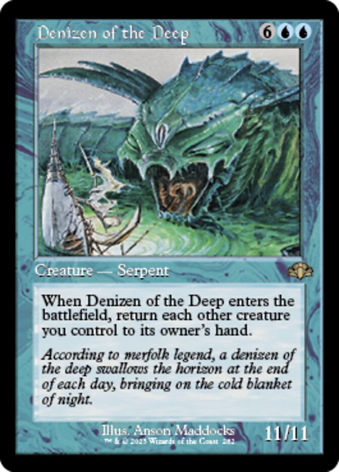 Denizen of the Deep (Retro) [Dominaria Remastered] | Jomio and Rueliete's Cards and Comics