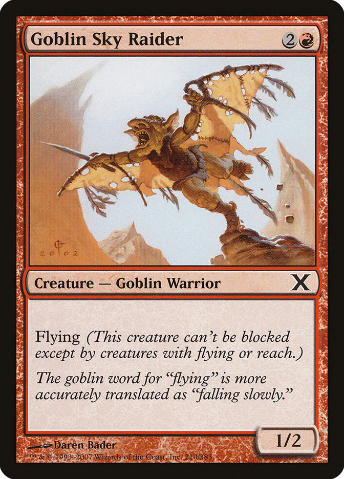 Goblin Sky Raider [Tenth Edition] | Jomio and Rueliete's Cards and Comics