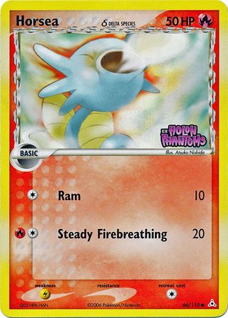 Horsea (66/110) (Delta Species) (Stamped) [EX: Holon Phantoms] | Jomio and Rueliete's Cards and Comics