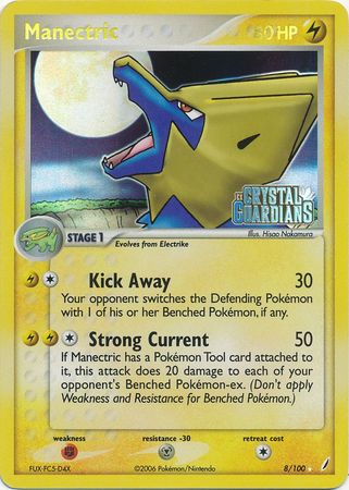 Manectric (8/100) (Stamped) [EX: Crystal Guardians] | Jomio and Rueliete's Cards and Comics