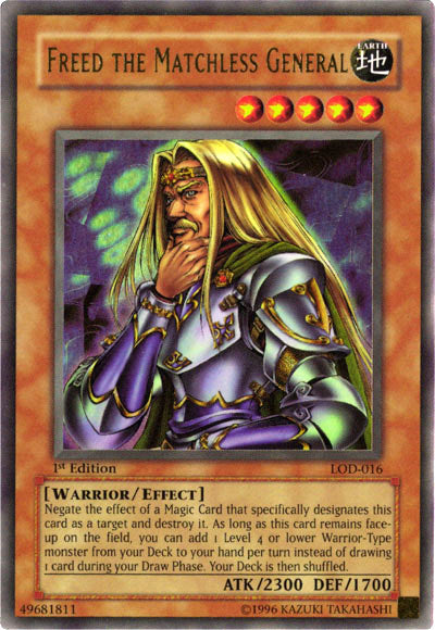 Freed the Matchless General [LOD-016] Ultra Rare | Jomio and Rueliete's Cards and Comics