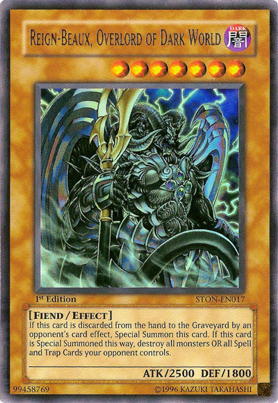 Reign-Beaux, Overlord of Dark World [STON-EN017] Ultra Rare | Jomio and Rueliete's Cards and Comics
