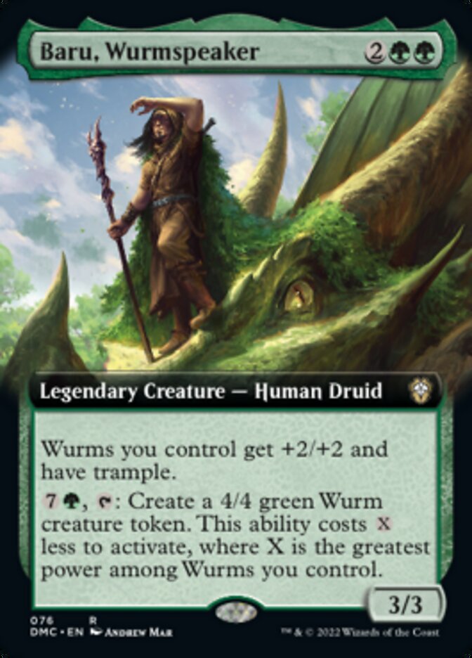 Baru, Wurmspeaker (Extended Art) [Dominaria United Commander] | Jomio and Rueliete's Cards and Comics
