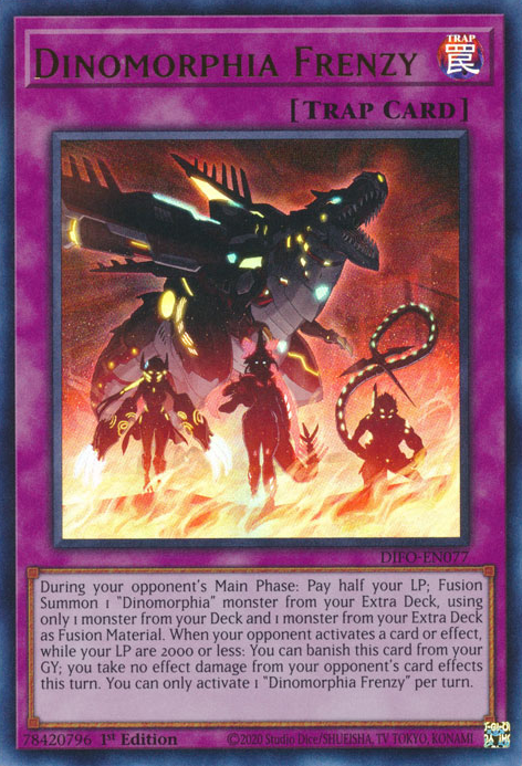 Dinomorphia Frenzy [DIFO-EN077] Ultra Rare | Jomio and Rueliete's Cards and Comics