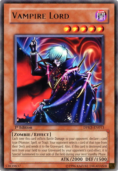 Vampire Lord [DPKB-EN013] Rare | Jomio and Rueliete's Cards and Comics
