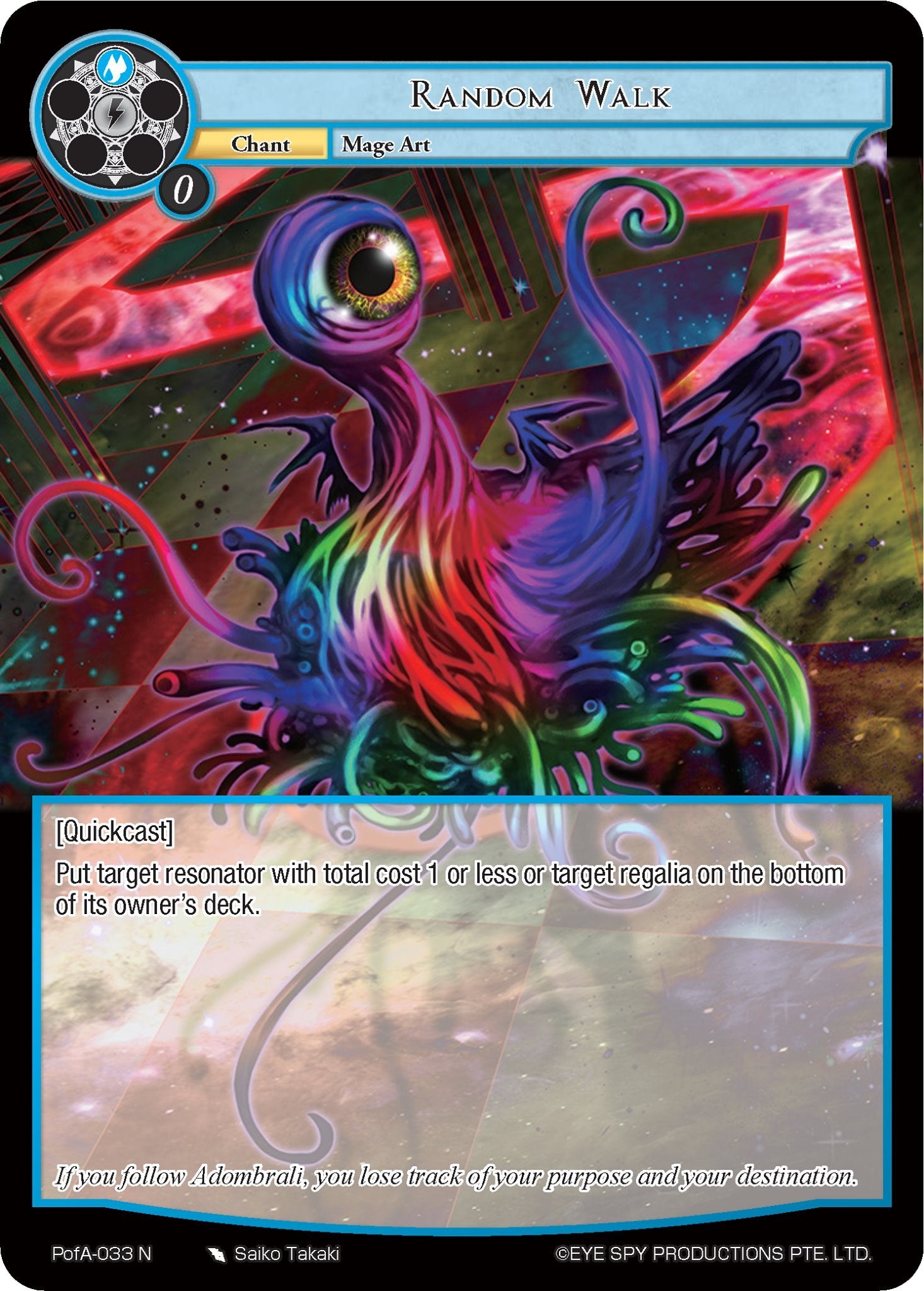 Random Walk (PofA-033) [Alice Origin IV: Prologue of Attoractia] | Jomio and Rueliete's Cards and Comics